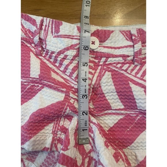 Lilly Pulitzer Walsh‎ Shorts Capri Pink Yacht Sea Sailboats Size 0 - Picture 3 of 7